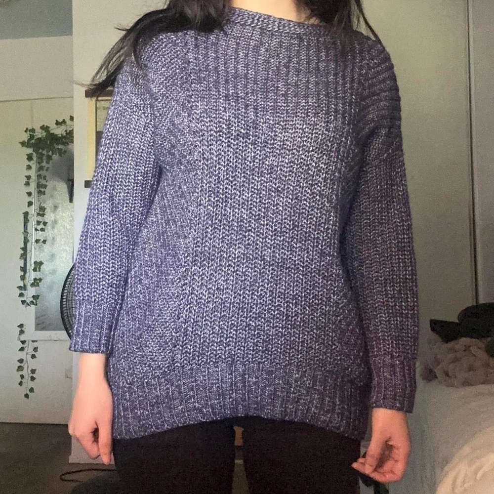 Blue/Navy Lou & Grey cozy oversized knitted sweater